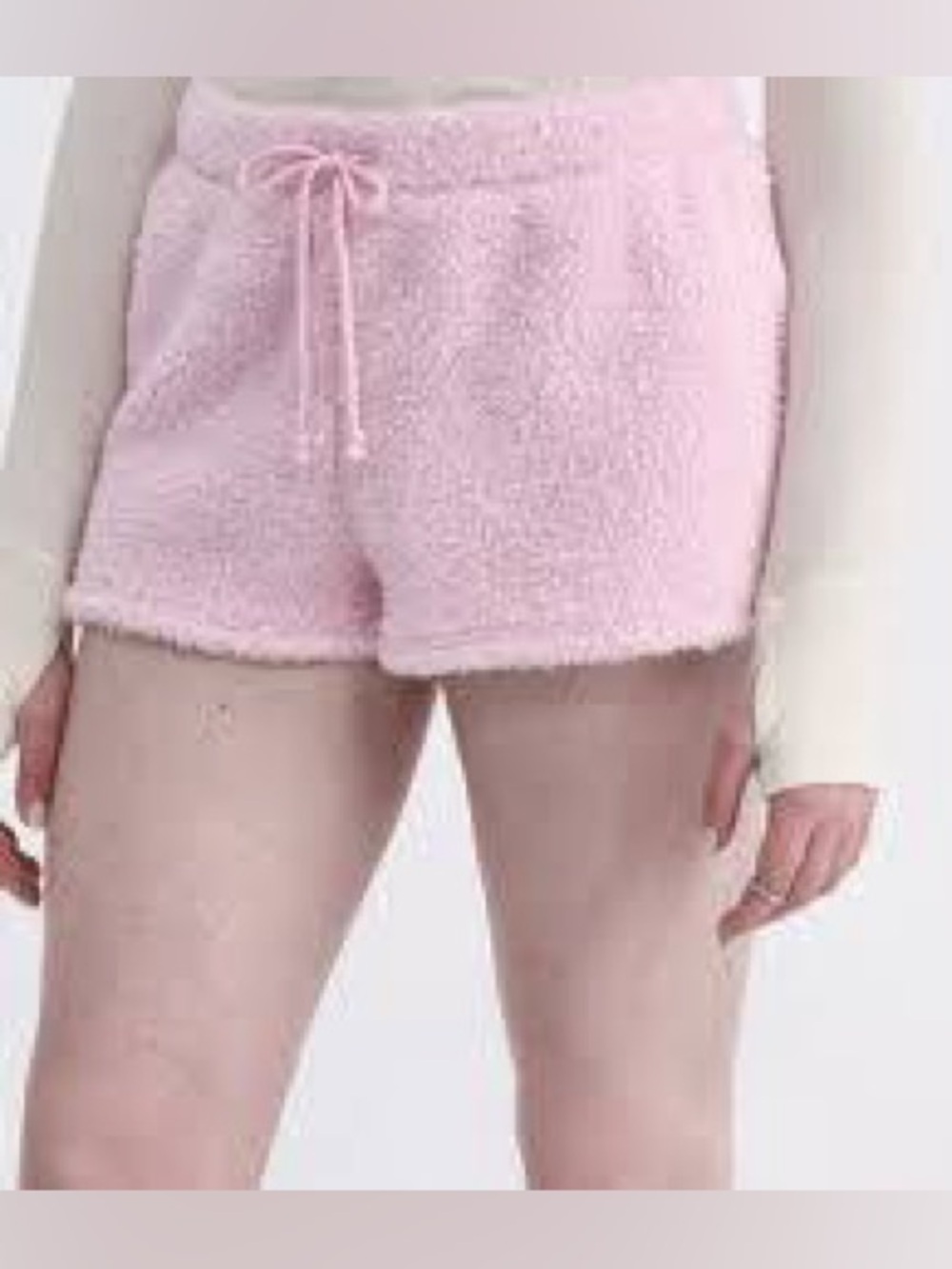 Pink Fuzzy Shorts XL - Picture 2 of 4